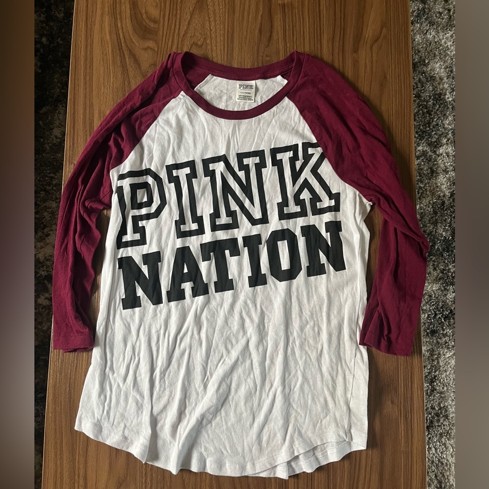VS PINK quarter sleeve
